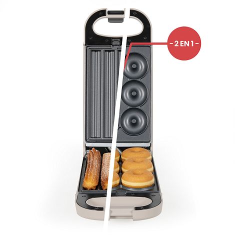  Appareil 2 en 1 churros et donuts - Beige