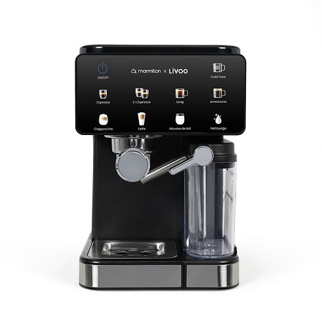  Machine à café expresso multifonction– Livoo x Marmiton - Noir
