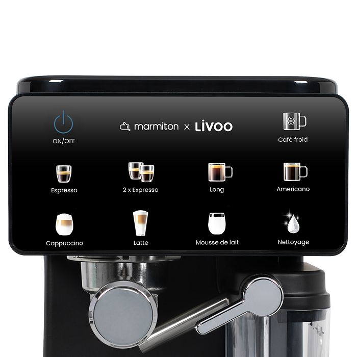  Machine à café expresso multifonction– Livoo x Marmiton - Noir