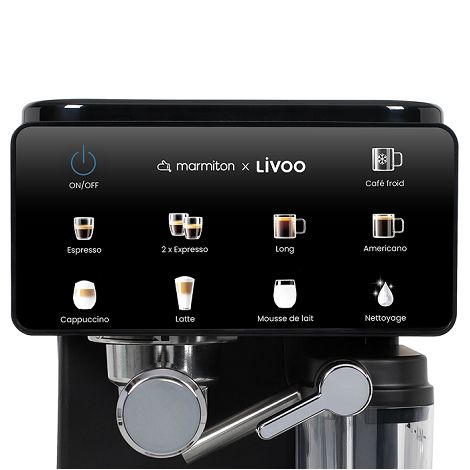  Machine à café expresso multifonction– Livoo x Marmiton - Noir