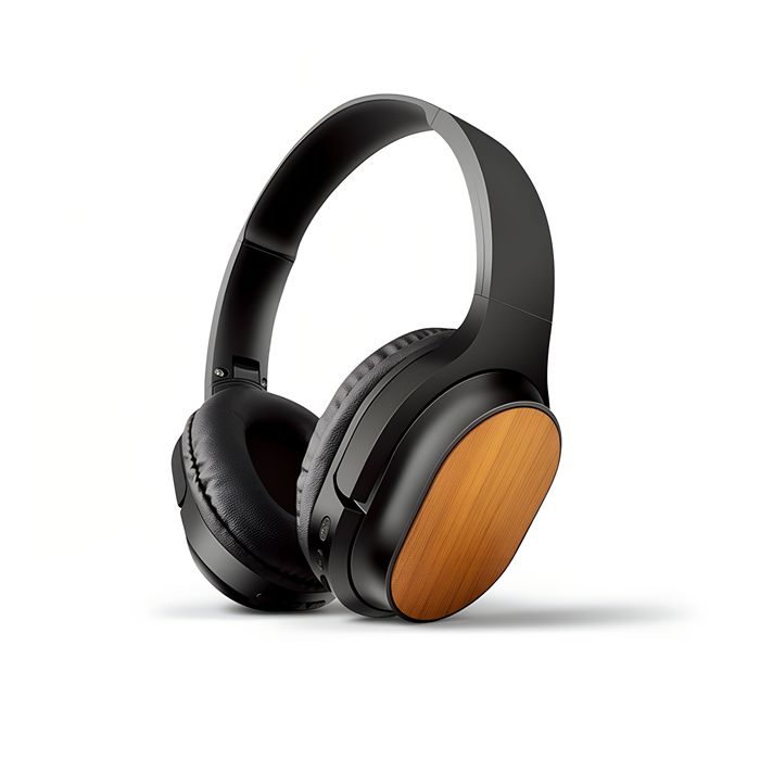  Casque Bluetooth ABS recyclé et bambou FSC - BLUETECH