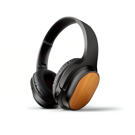  Casque Bluetooth ABS recyclé et bambou FSC - BLUETECH
