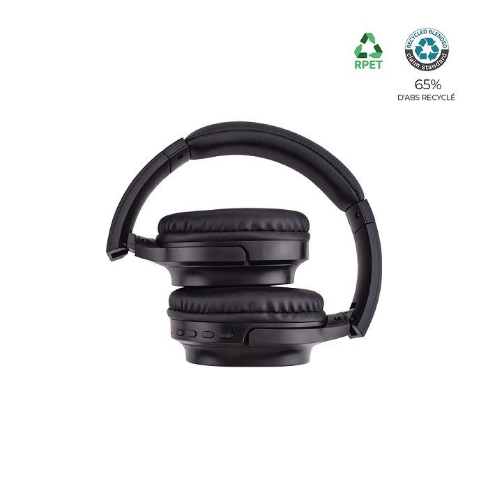  Casque Bluetooth ABS recyclé et bambou FSC - BLUETECH