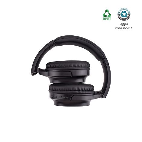  Casque Bluetooth ABS recyclé et bambou FSC - BLUETECH