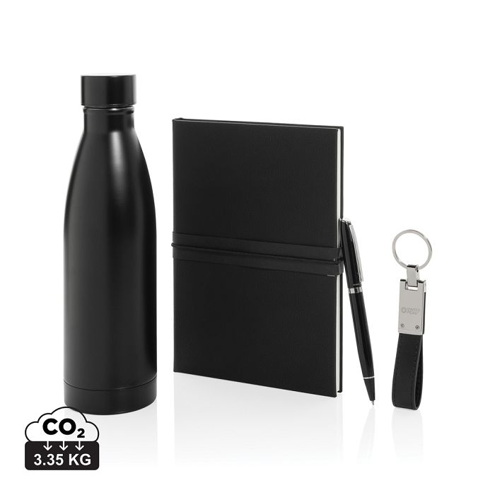  Set cadeau d'affaires luxe avec bouteille Swiss Peak