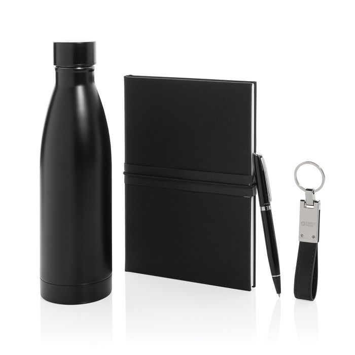  Set cadeau d'affaires luxe avec bouteille Swiss Peak