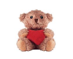 Petit ours peluche avec cœur