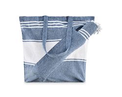 Sac de plage avec serviette