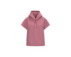 Sweat-shirt écoresponsable à capuche oversize sans manches French