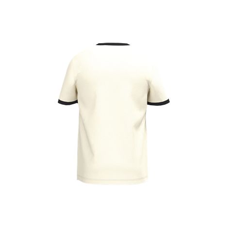  T-shirt ringer écoresponsable à bords contrastés effet délavé hom