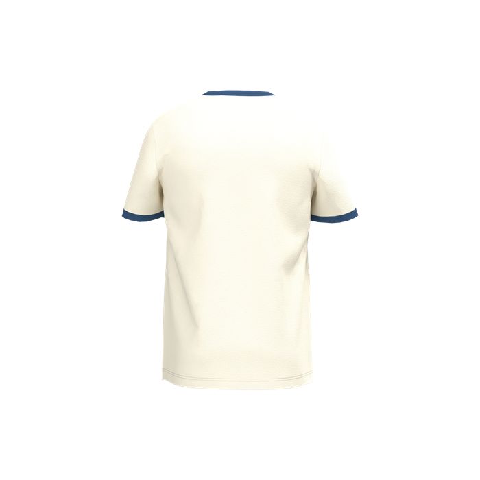  T-shirt ringer écoresponsable à bords contrastés effet délavé hom