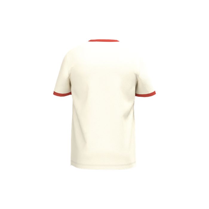  T-shirt ringer écoresponsable à bords contrastés effet délavé hom