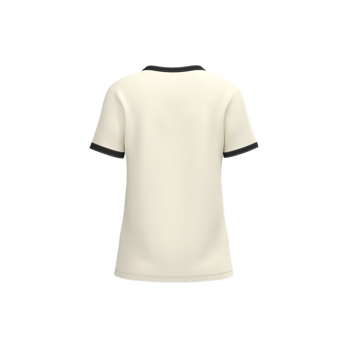  T-shirt ringer écoresponsable à bords contrastés effet délavé fem