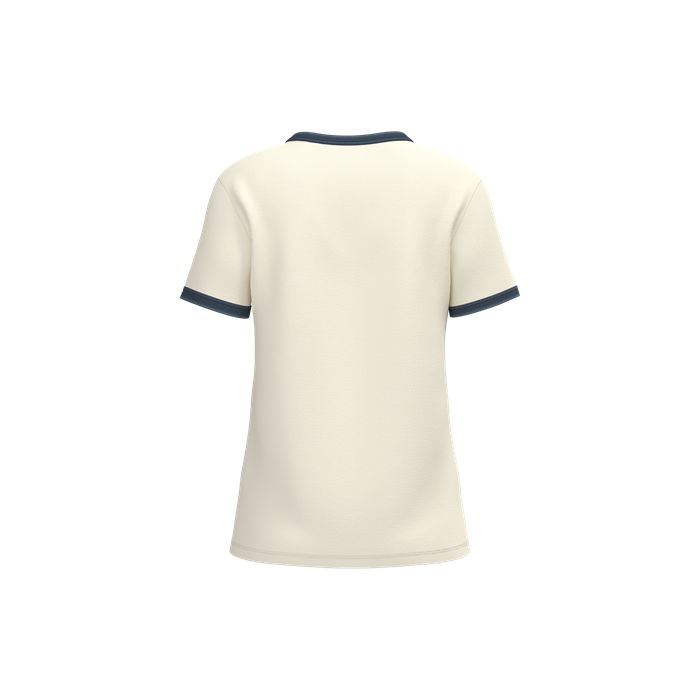  T-shirt ringer écoresponsable à bords contrastés effet délavé fem