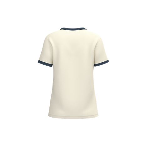  T-shirt ringer écoresponsable à bords contrastés effet délavé fem