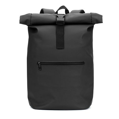  Sac à dos à enroulement en PU avec poche pour ordinateur portable