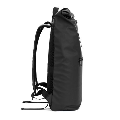  Sac à dos à enroulement en PU avec poche pour ordinateur portable