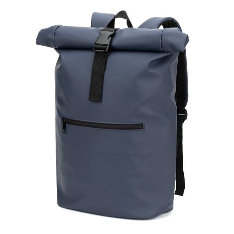  Sac à dos à enroulement en PU avec poche pour ordinateur portable