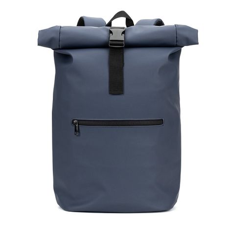  Sac à dos à enroulement en PU avec poche pour ordinateur portable