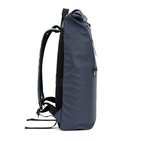  Sac à dos à enroulement en PU avec poche pour ordinateur portable