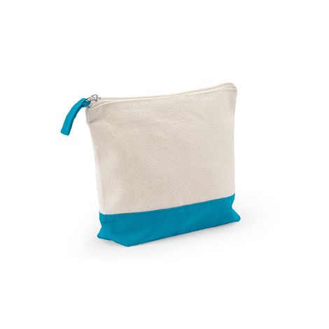  Trousse à cosmétiques 100 % coton (340 g/m²) bicolore