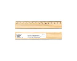 Règle en bois de pin avec échelle graduée de 15 cm