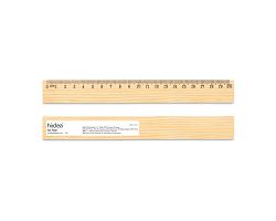 Règle en bois de pin avec échelle graduée de 20 cm