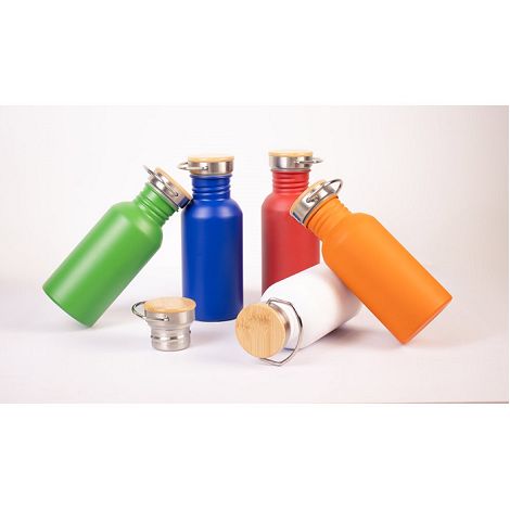  Bouteille en acier inoxydable à simple paroi (90 % recyclé)