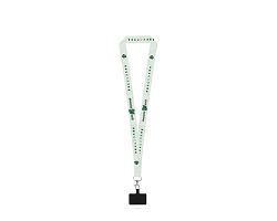 Lanyard de sublimation en polyester recyclé (100% rPET) avec mous