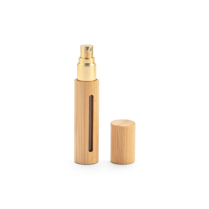  Atomiseur de parfum rechargeable avec boîtier en bambou naturel