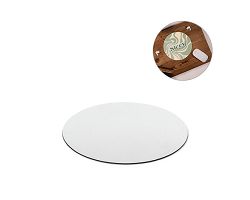 Tapis de souris rond avec base en caoutchouc