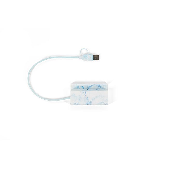  Hub en ABS recyclé avec entrées et sorties principales