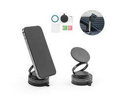 Support magnétique pour téléphone portable avec système de fixati