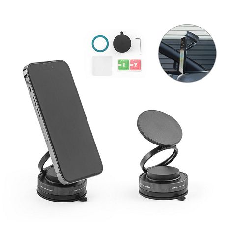  Support magnétique pour téléphone portable avec système de fixati