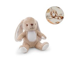 Peluche en polyester en forme de lapin, avec son propre tissu pou