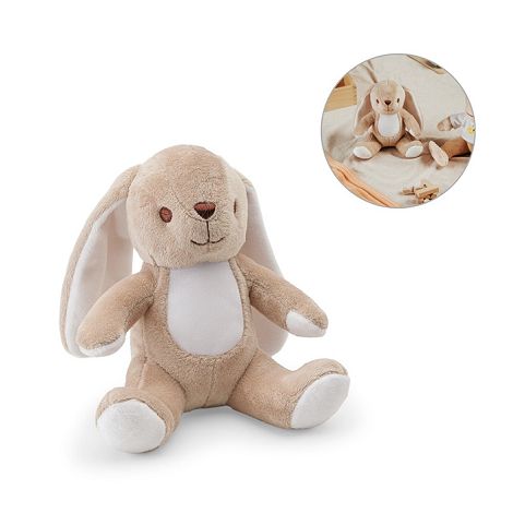  Peluche en polyester en forme de lapin, avec son propre tissu pou