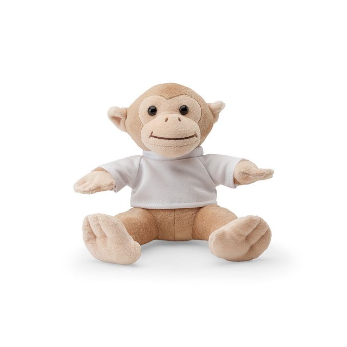  Peluche en forme de singe avec t-shirt