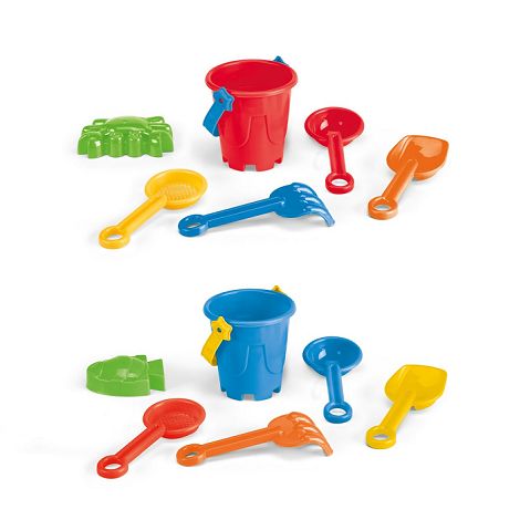  Seau de plage en PP avec 5 accessoires