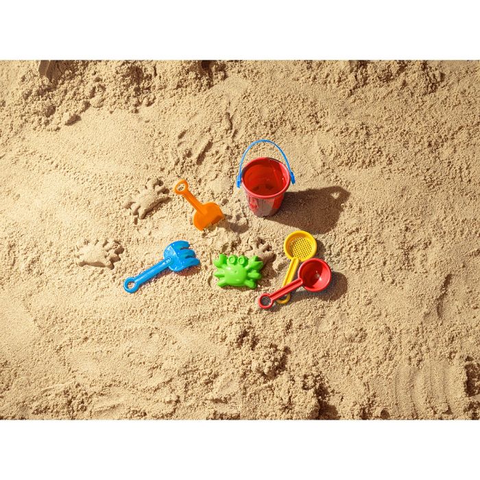  Seau de plage en PP avec 5 accessoires