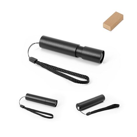  Lampe torche rechargeable en aluminium recyclé (100 % rAL) avec e