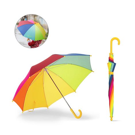  Parapluie coloré pour enfants 19 pouces en polyester