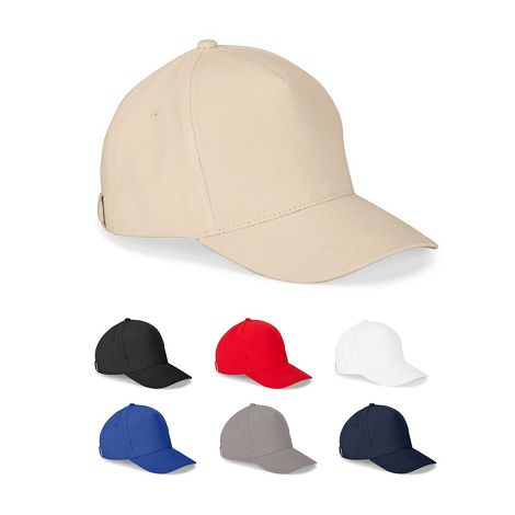  Casquette 100 % coton (260 g/m²) à 5 panneaux