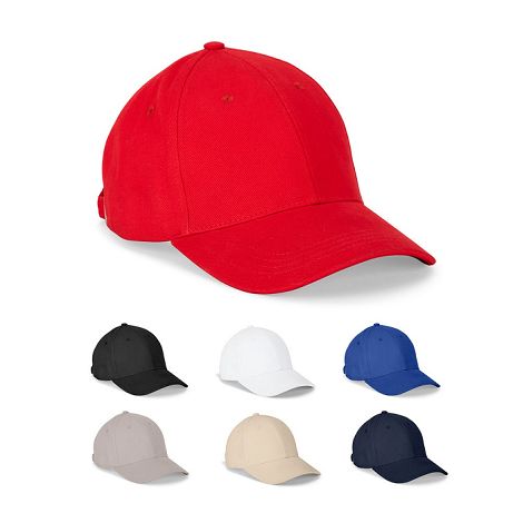  Casquette 100 % coton (260 g/m²) à 6 panneaux